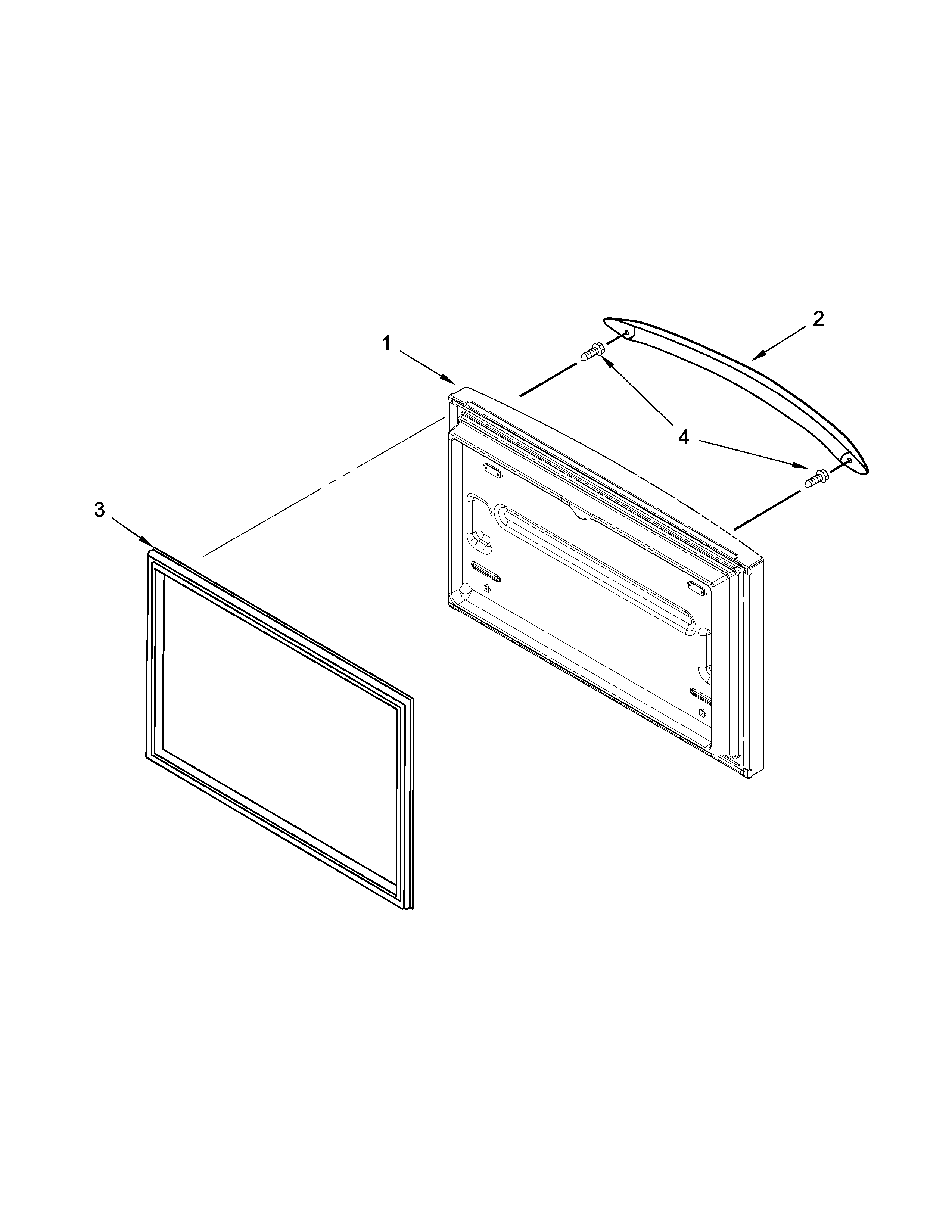 Maytag MFF2258VEW6 freezer door parts diagram