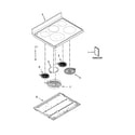 Maytag YMET8720DS00 cooktop parts diagram