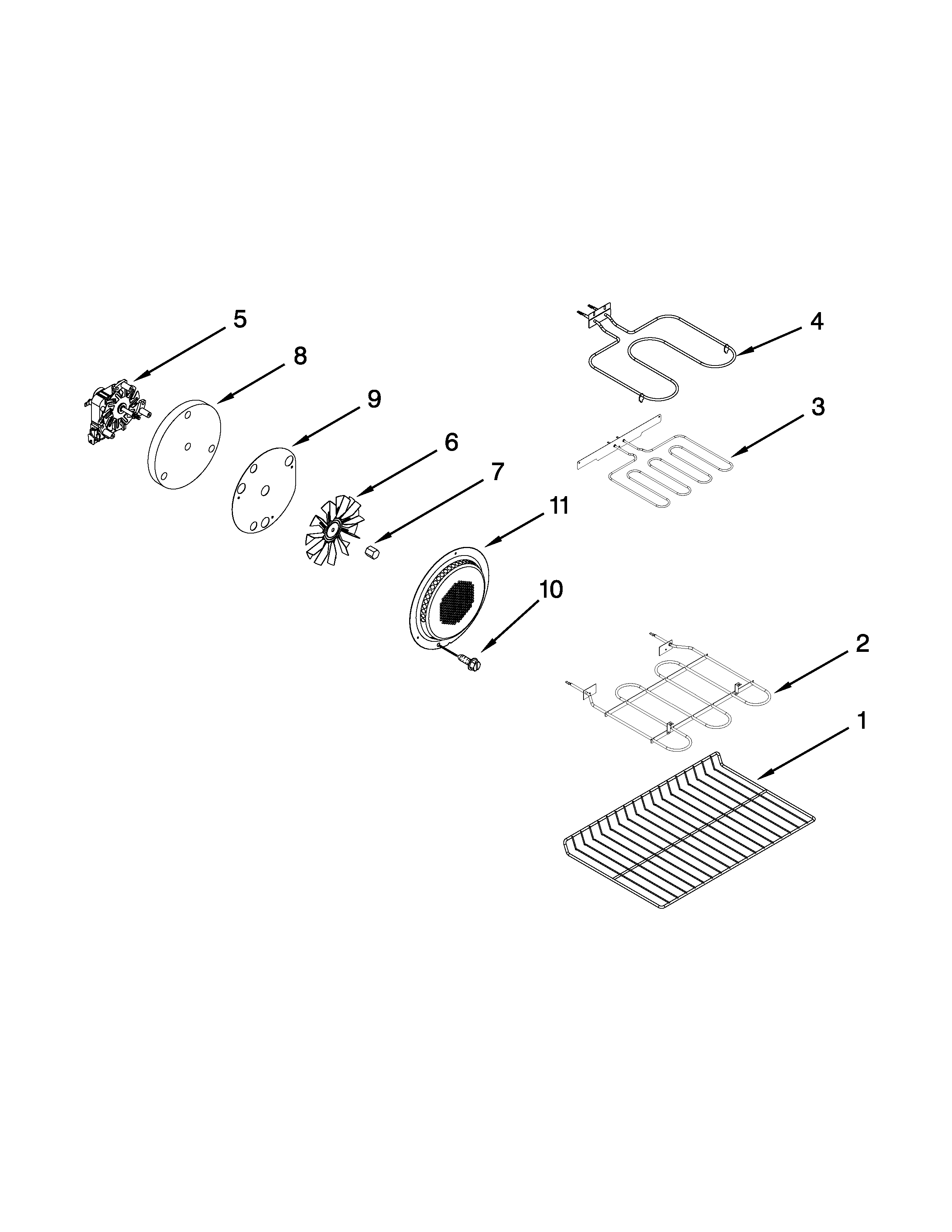 Maytag YMET8720DE00 internal oven parts diagram