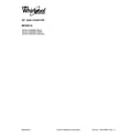Whirlpool WCG51US0DB00 cover sheet diagram