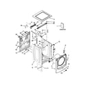 Maytag MHW4300DC0 top and cabinet parts diagram