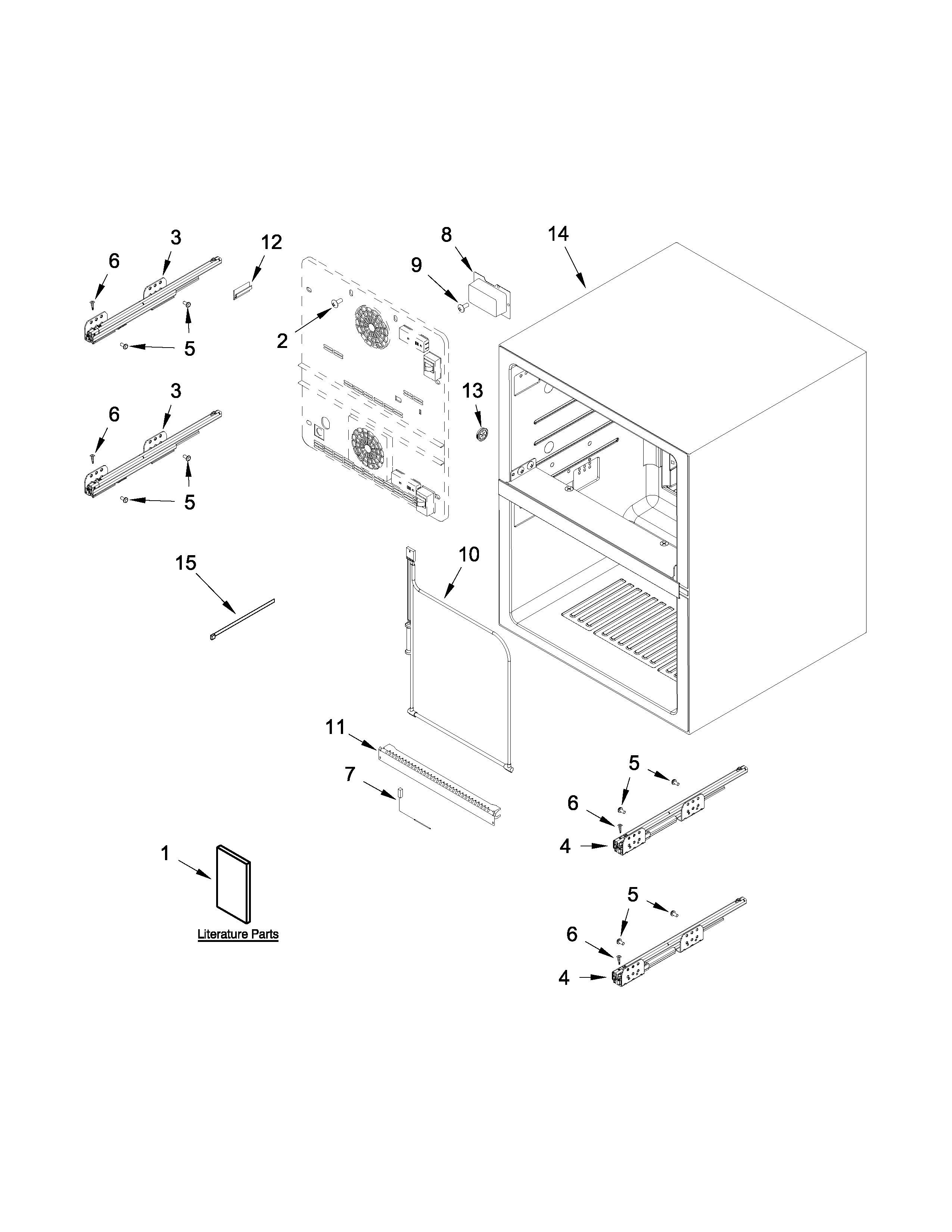 Jenn-Air JUD24FRACX00 cabinet parts diagram