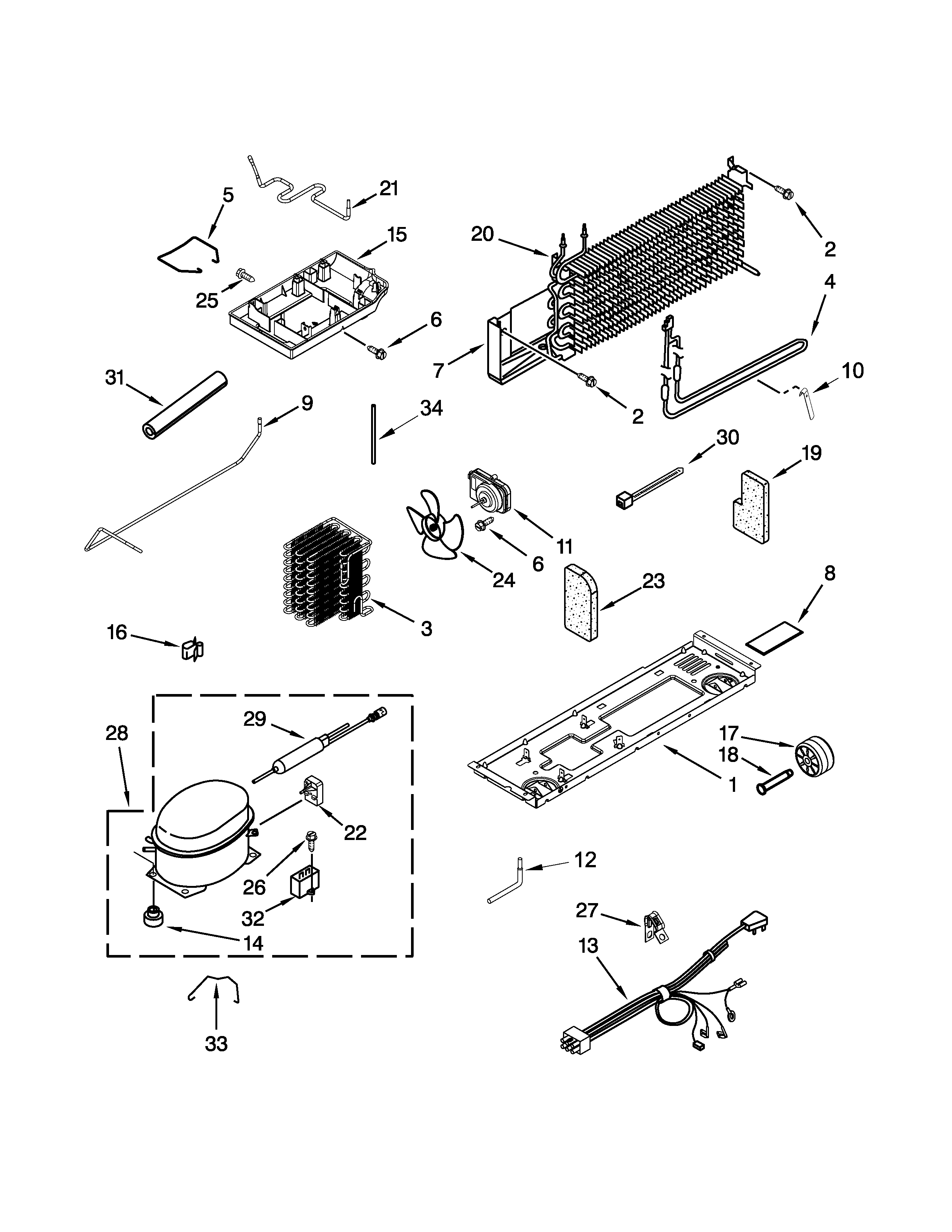 Maytag M8RXCGFXS04 unit parts diagram