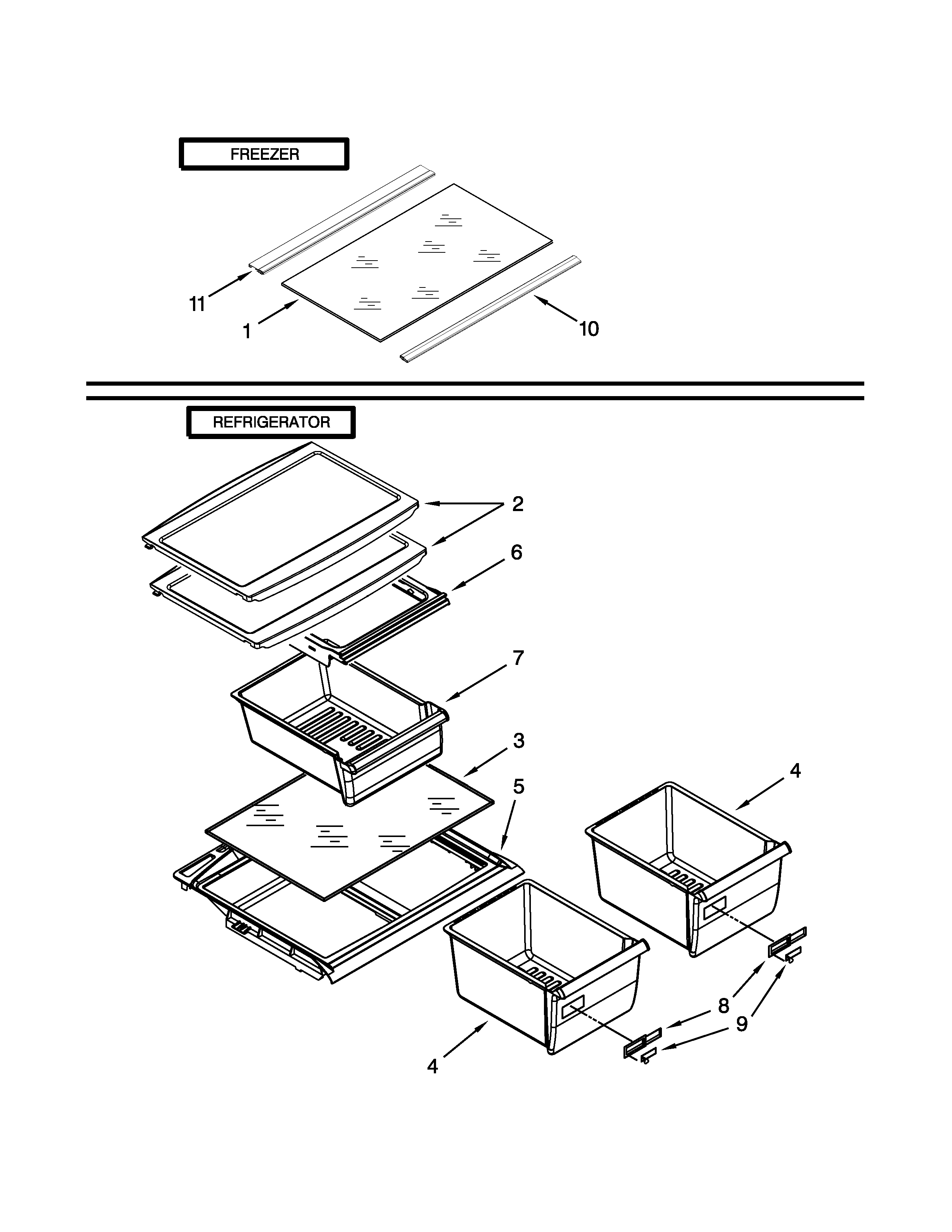 Maytag M8RXCGFXS04 shelf parts diagram