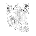 Whirlpool YWED97HEDC0 cabinet parts diagram