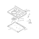 Whirlpool YWFE540H0BB1 cooktop parts diagram