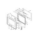 Whirlpool YWFE540H0BB1 door parts diagram