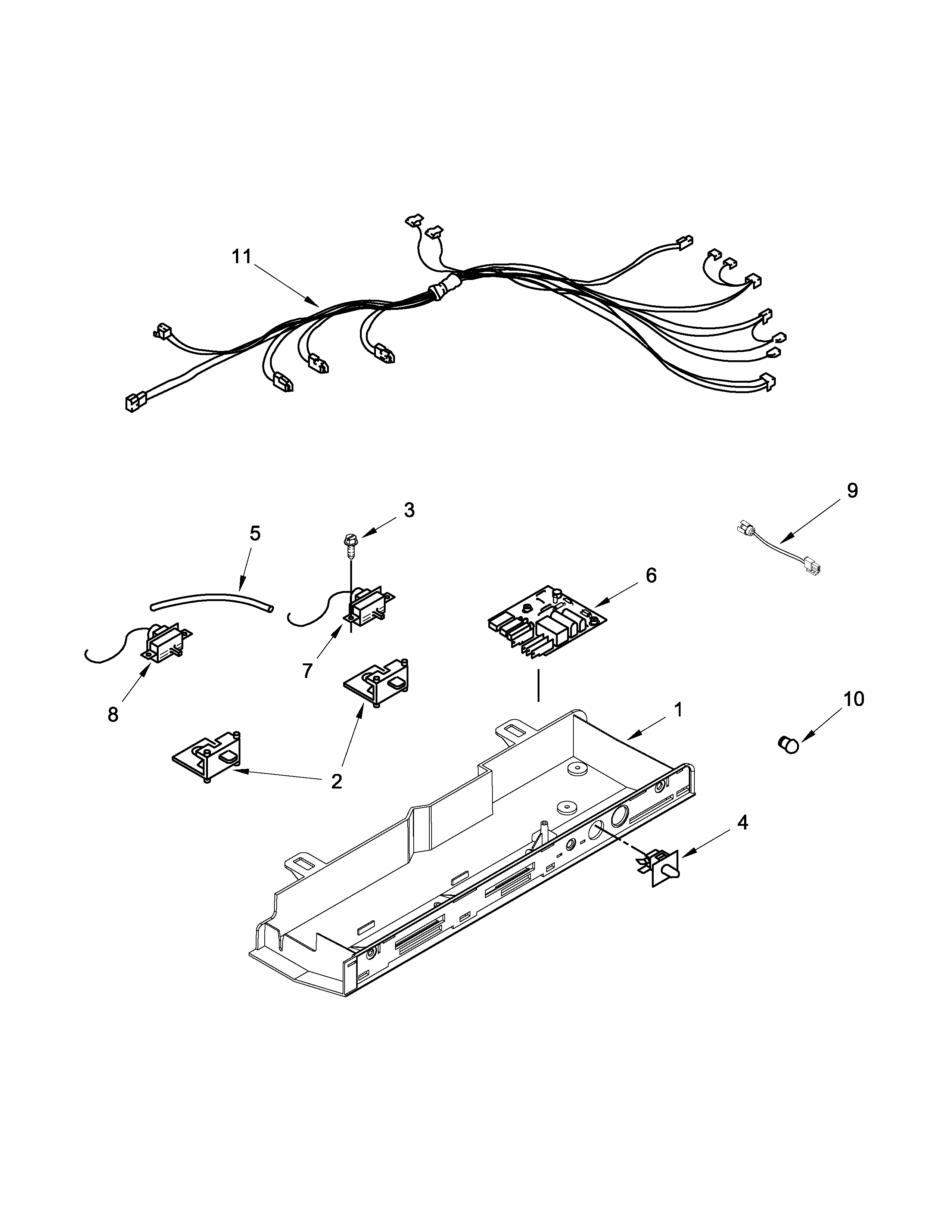 Whirlpool 7WRS25FDBF02 control box parts diagram