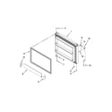 Whirlpool WRT371SZBW01 freezer door parts diagram