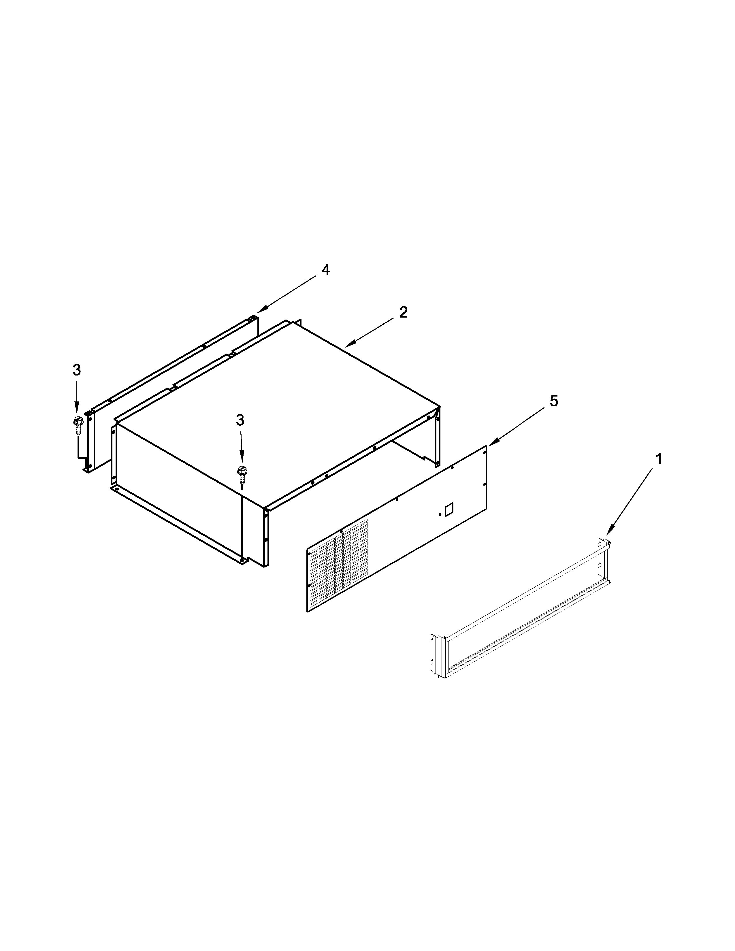 KitchenAid KSSO48FTX20 top grille and unit cover parts diagram
