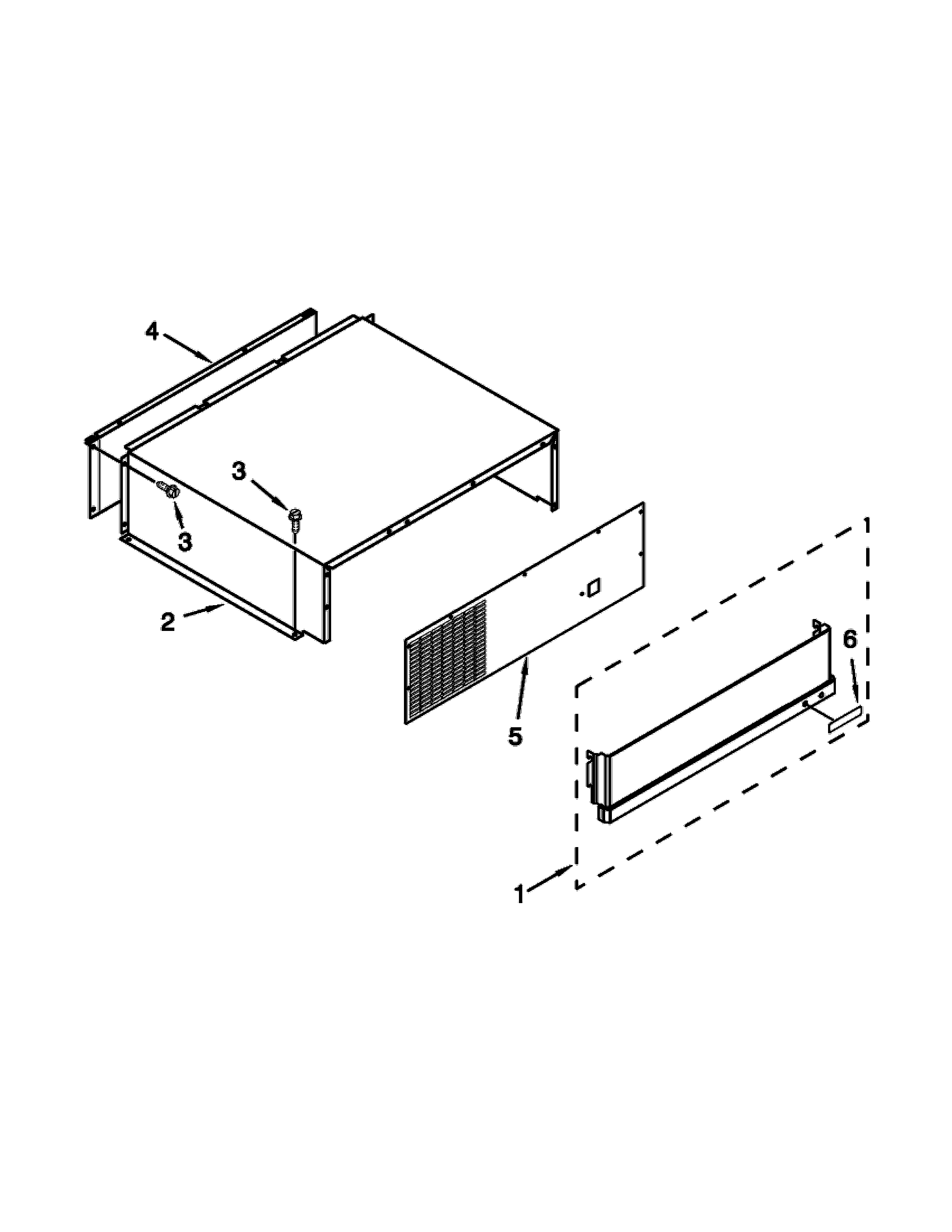 Jenn-Air JS42SEDUDW20 top grille and unit cover parts diagram