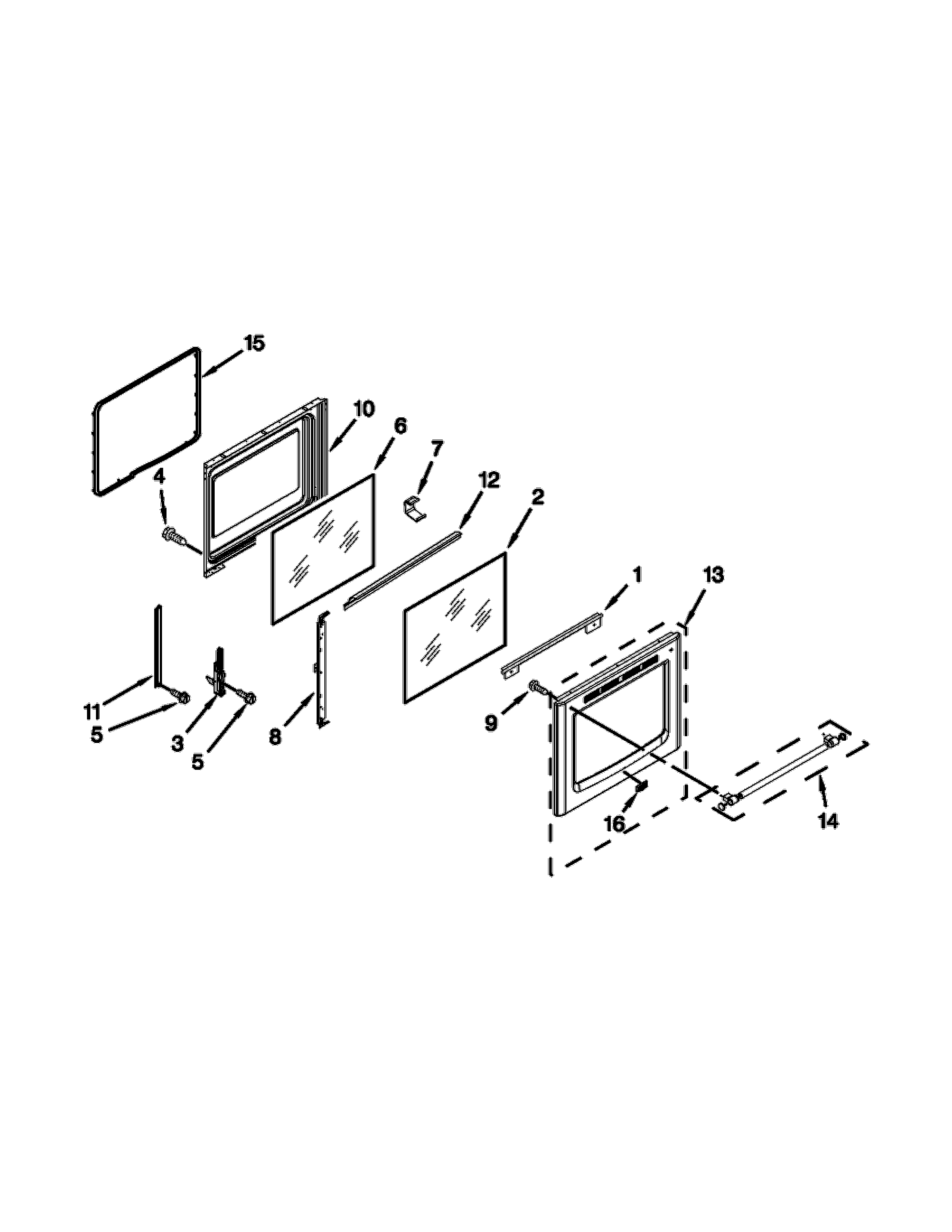 Maytag YMER8800DH1 door parts diagram