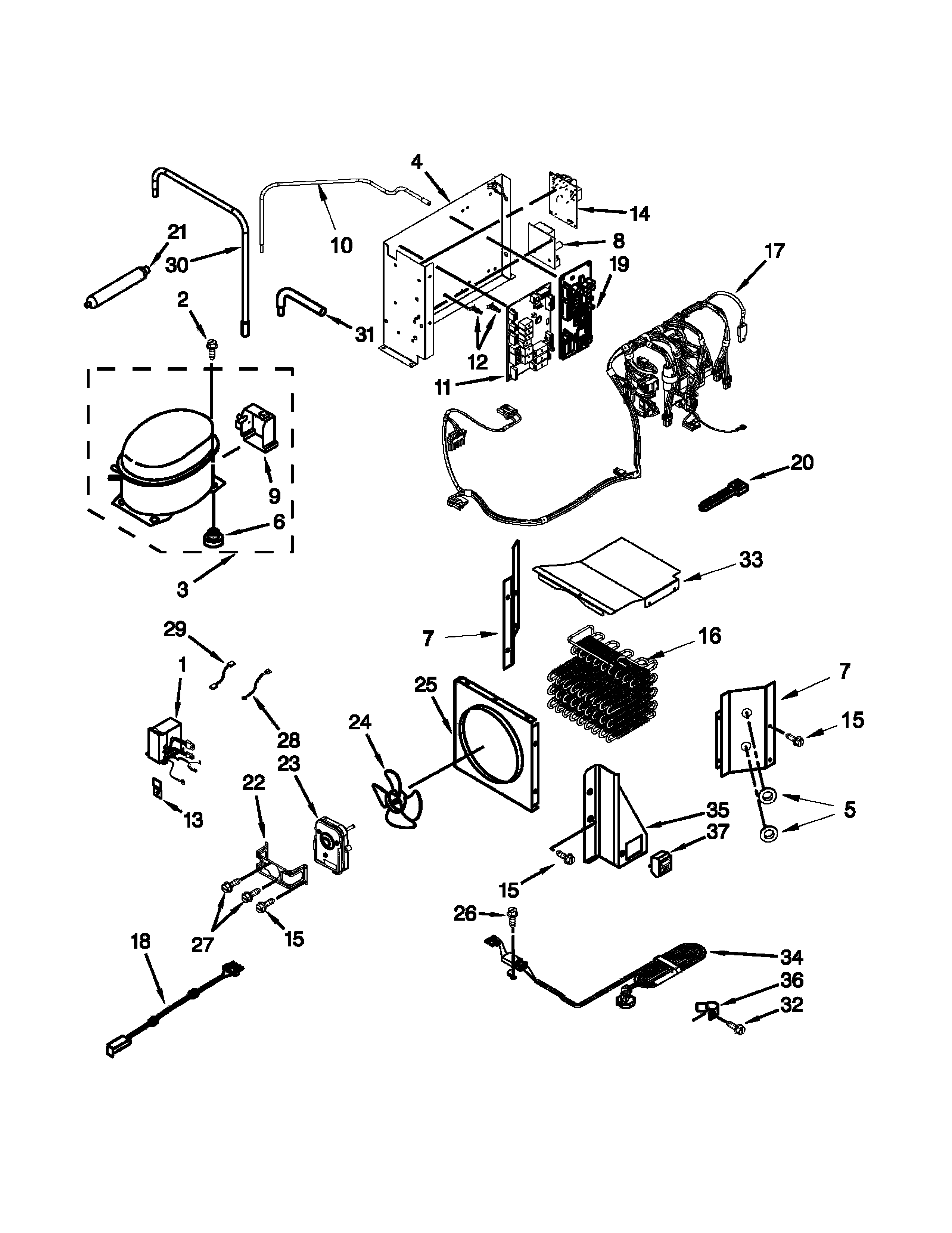 Jenn-Air JS48PPDUDB20 upper unit parts diagram