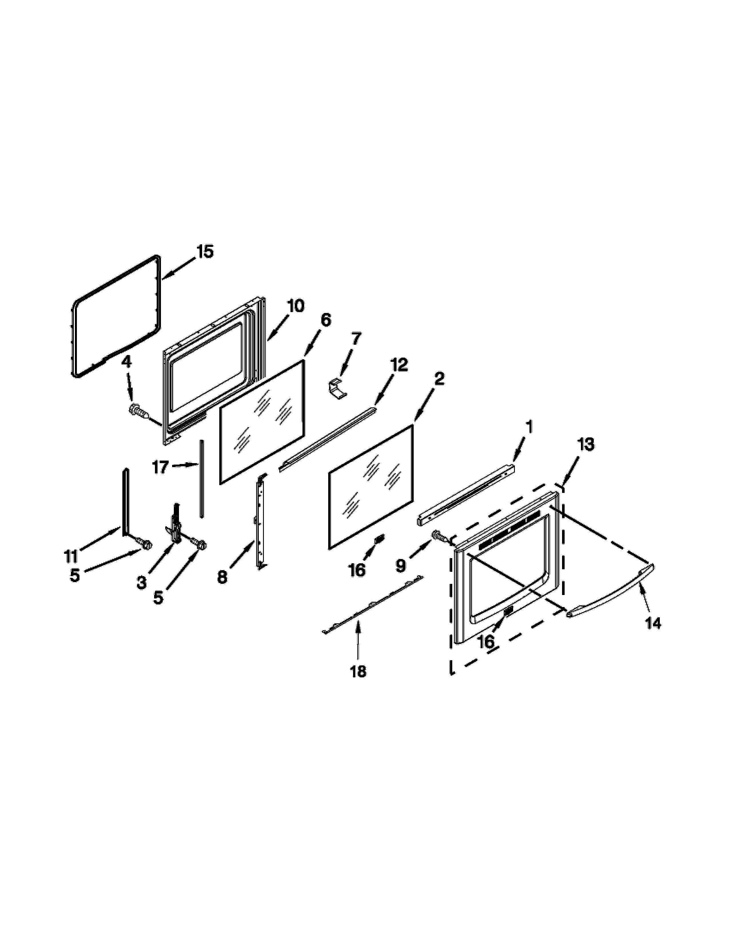 KitchenAid KERS303BWH1 door parts diagram