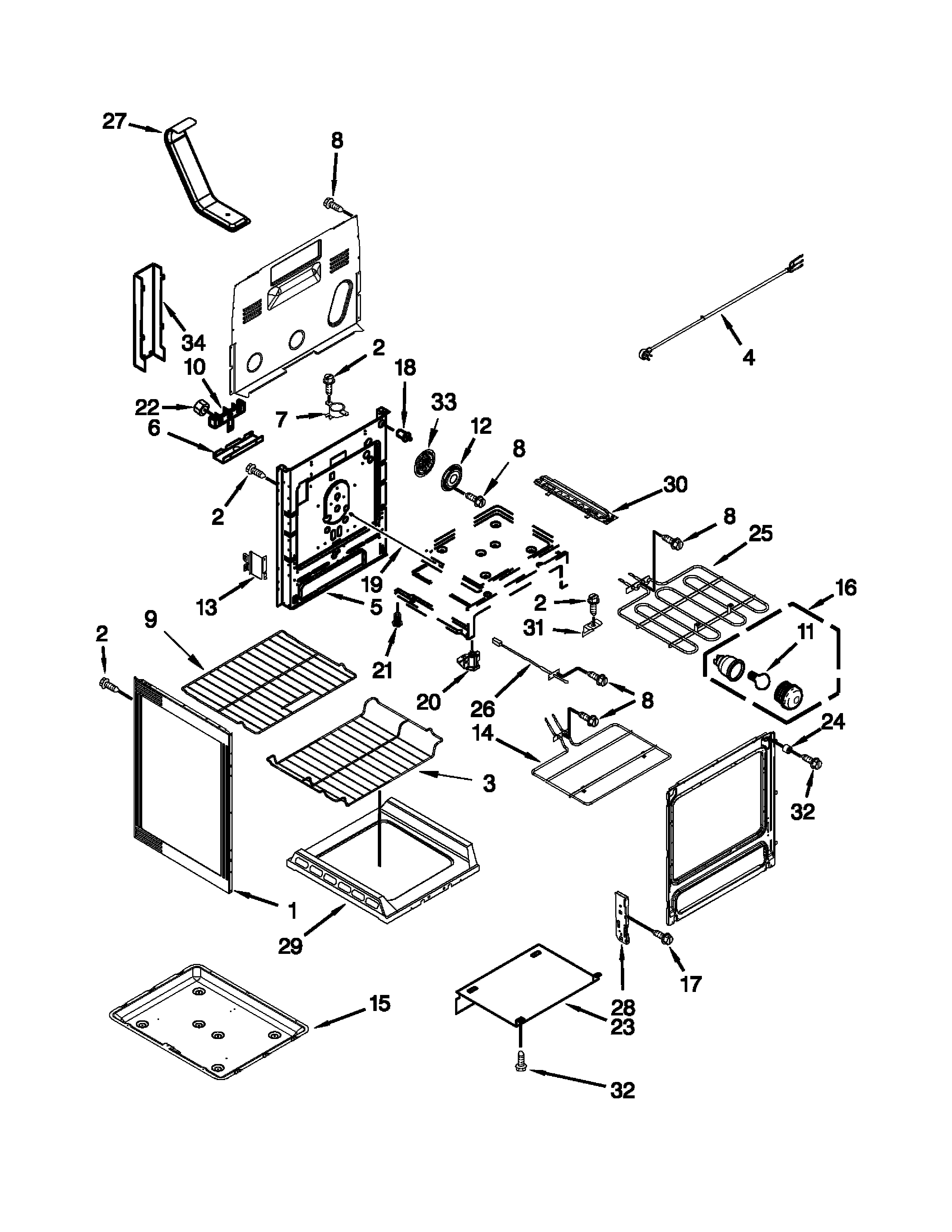 KitchenAid YKERS202BSS1 chassis parts diagram