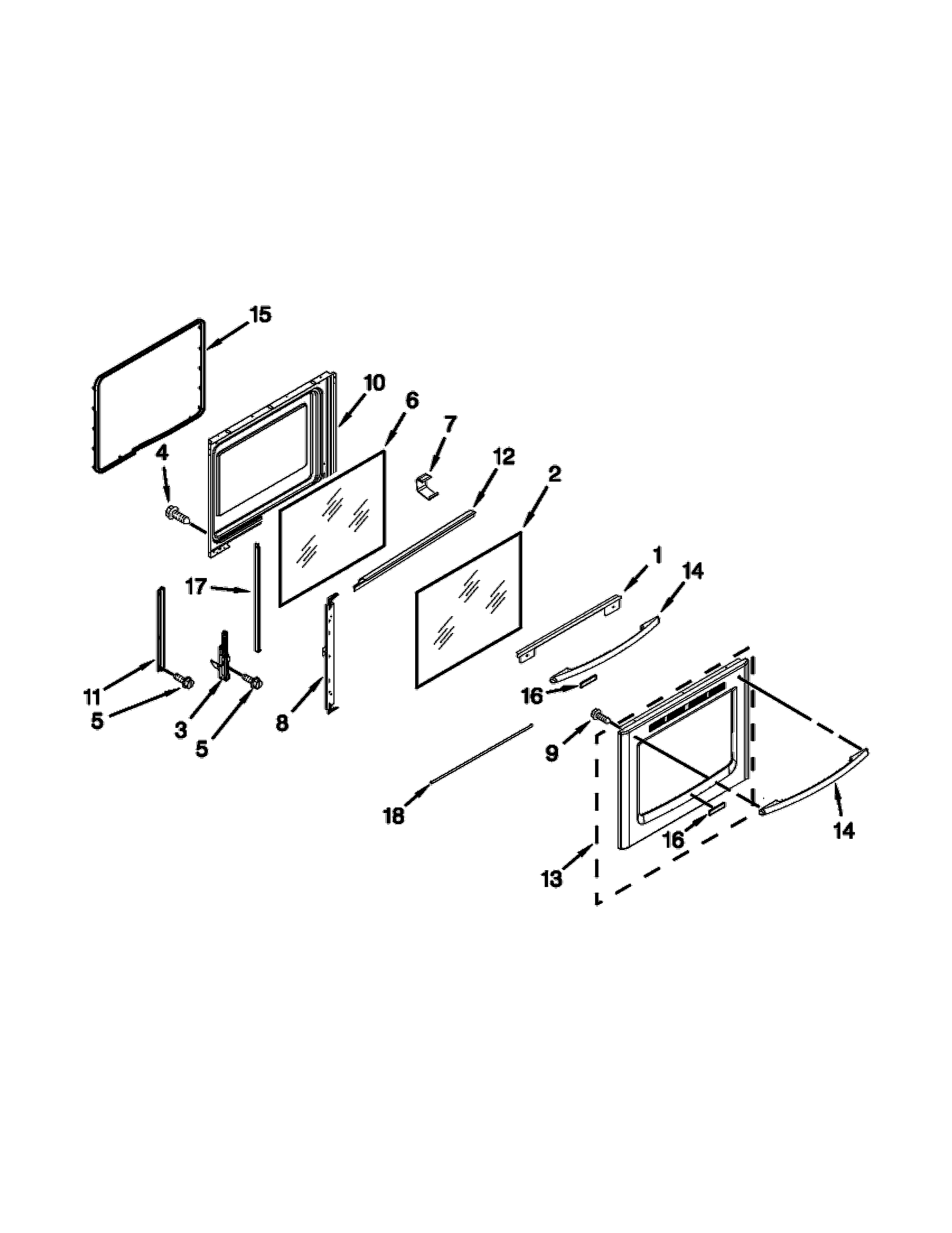 KitchenAid YKERS202BSS1 door parts diagram