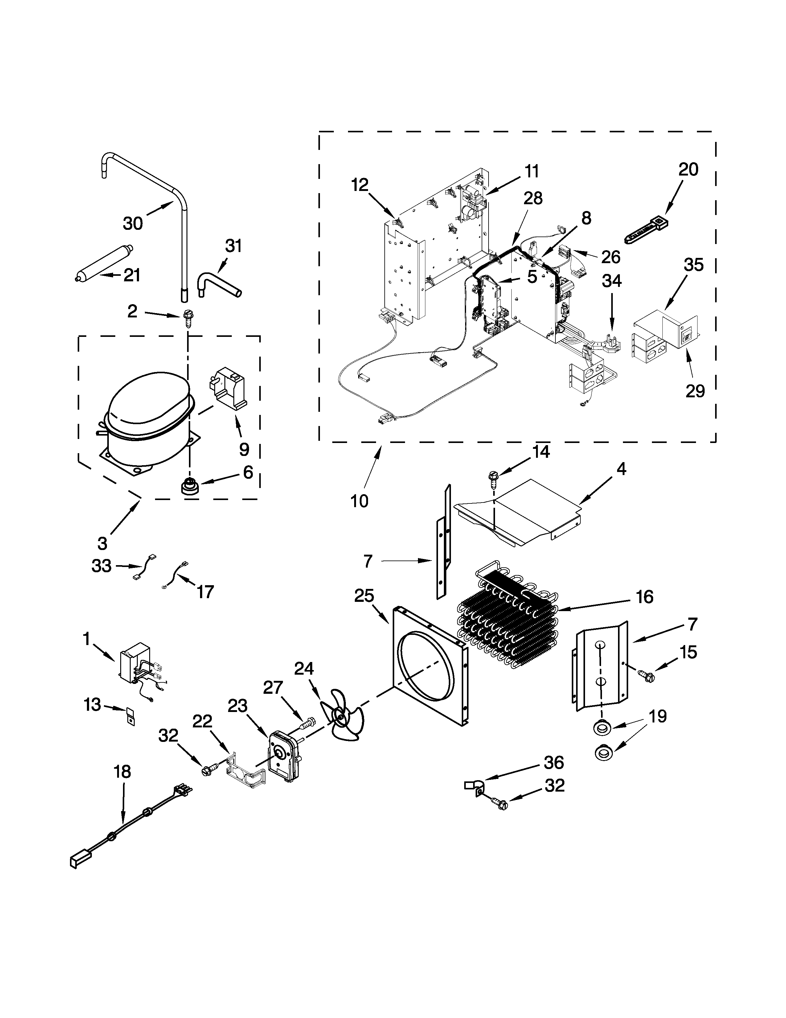 Jenn-Air JB36NXFXRW05 upper unit parts diagram
