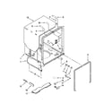 Whirlpool WDF540PADT0 tub and frame parts diagram