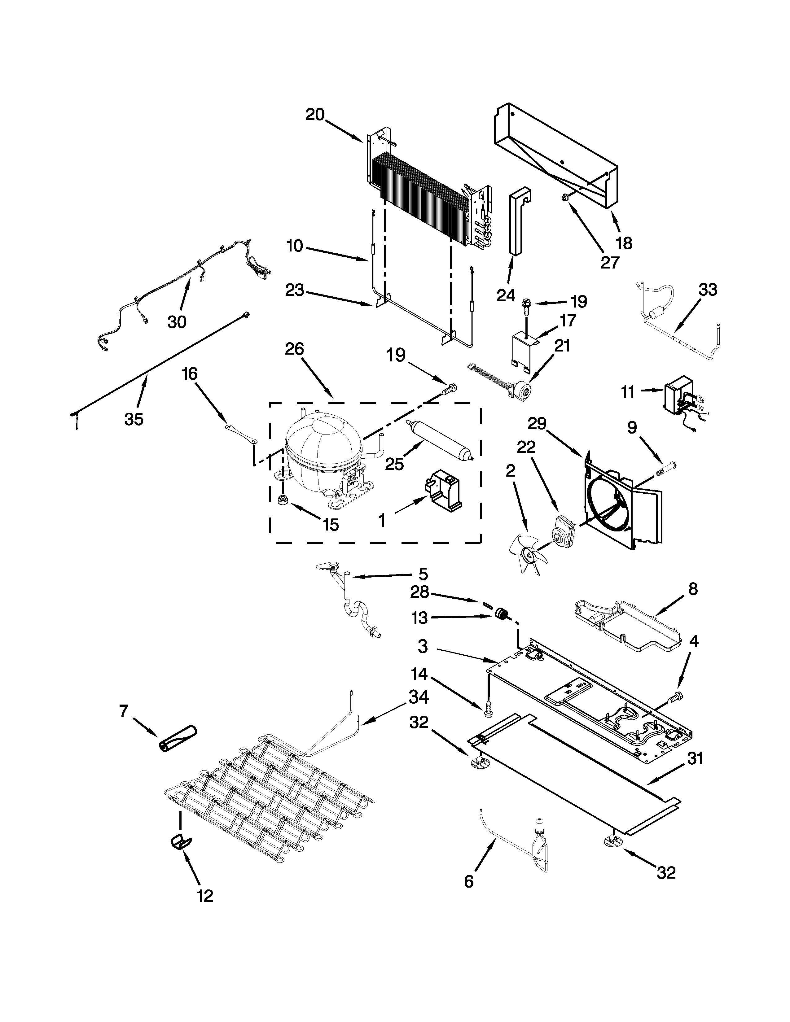 Maytag MFT2776DEE00 unit parts diagram