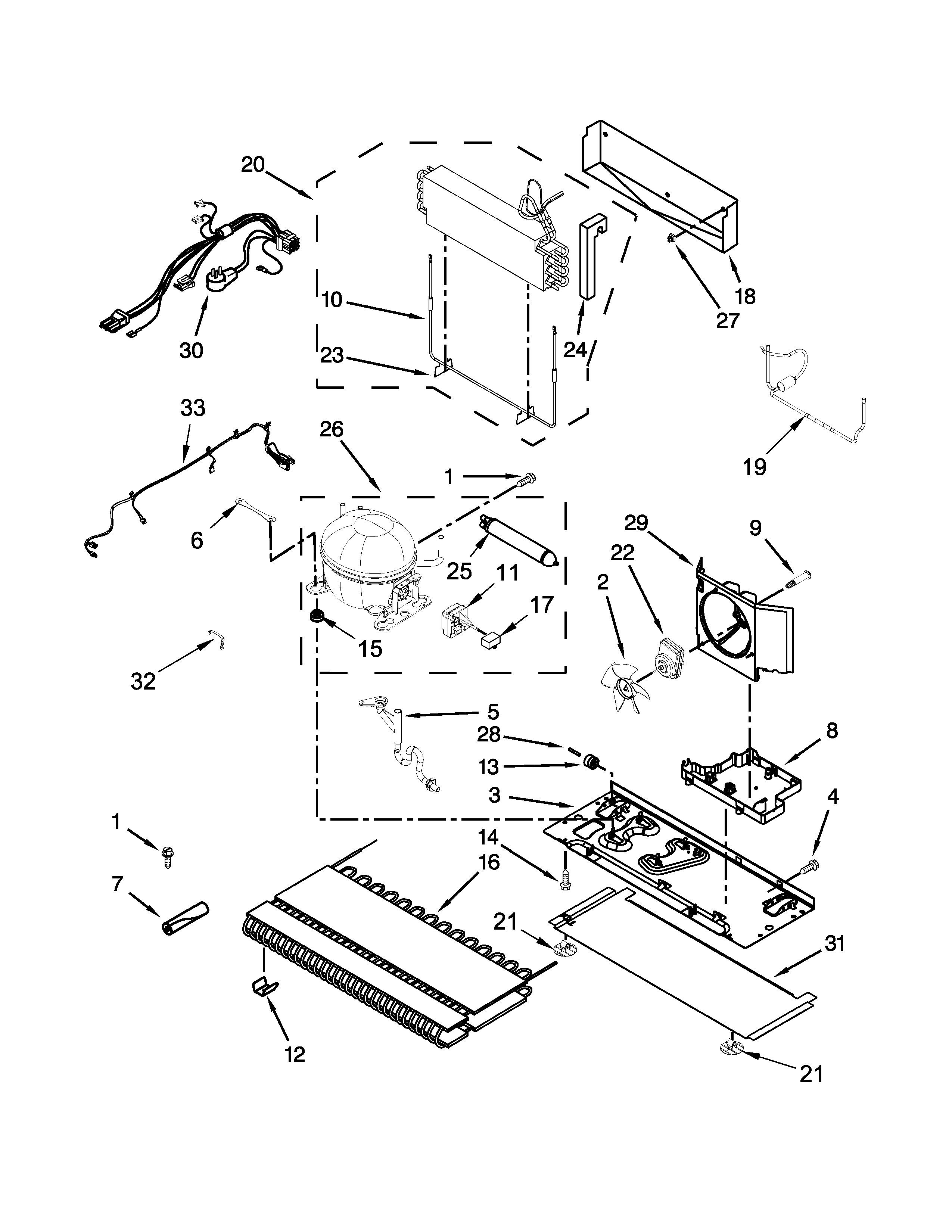 Whirlpool 7WF736SDAM12 unit parts diagram