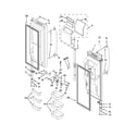 Whirlpool WRF736SDAB12 refrigerator door parts diagram