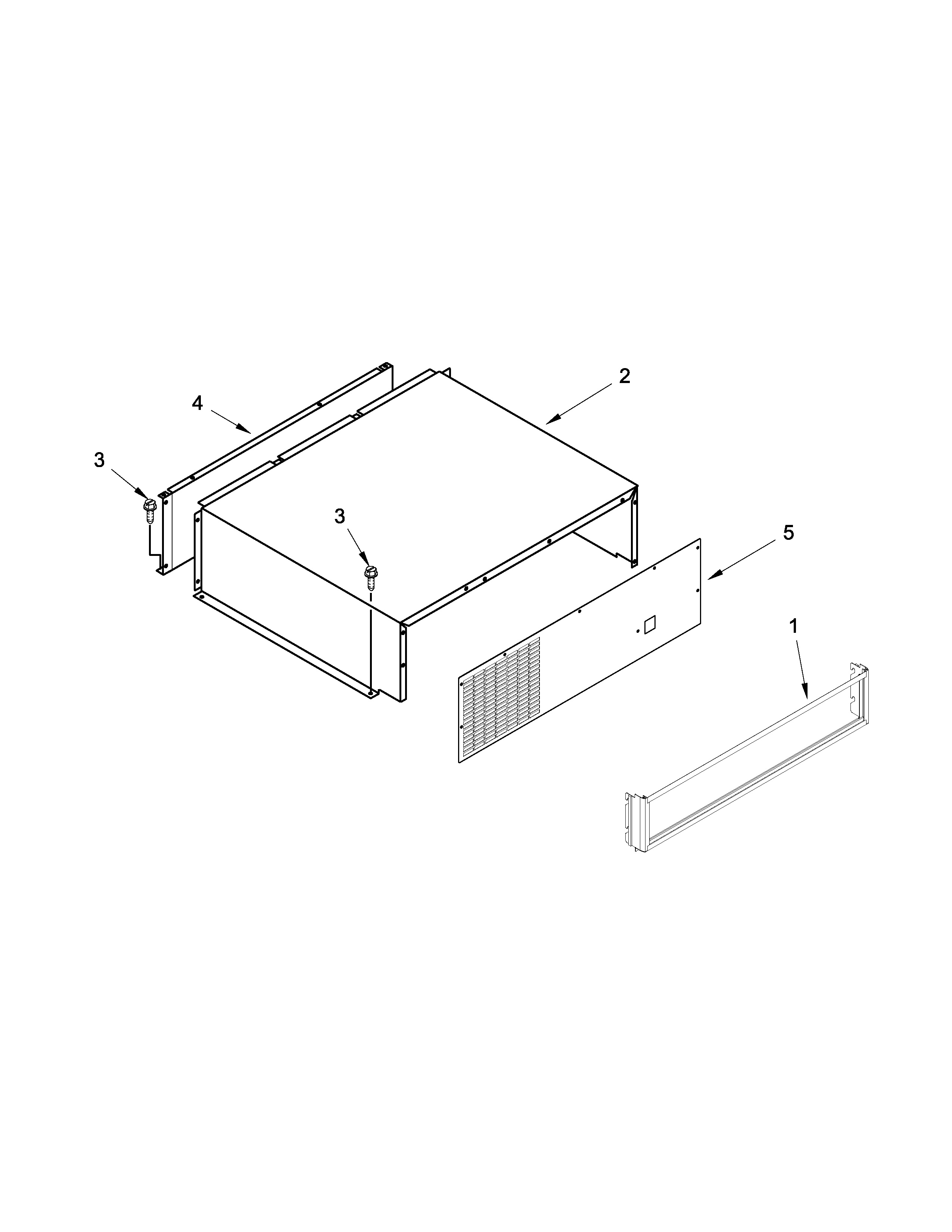 KitchenAid KSSO42FTX18 top grille and unit cover parts diagram
