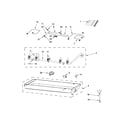 Jenn-Air JGC1530BS00 burner box, gas valves and switch parts diagram