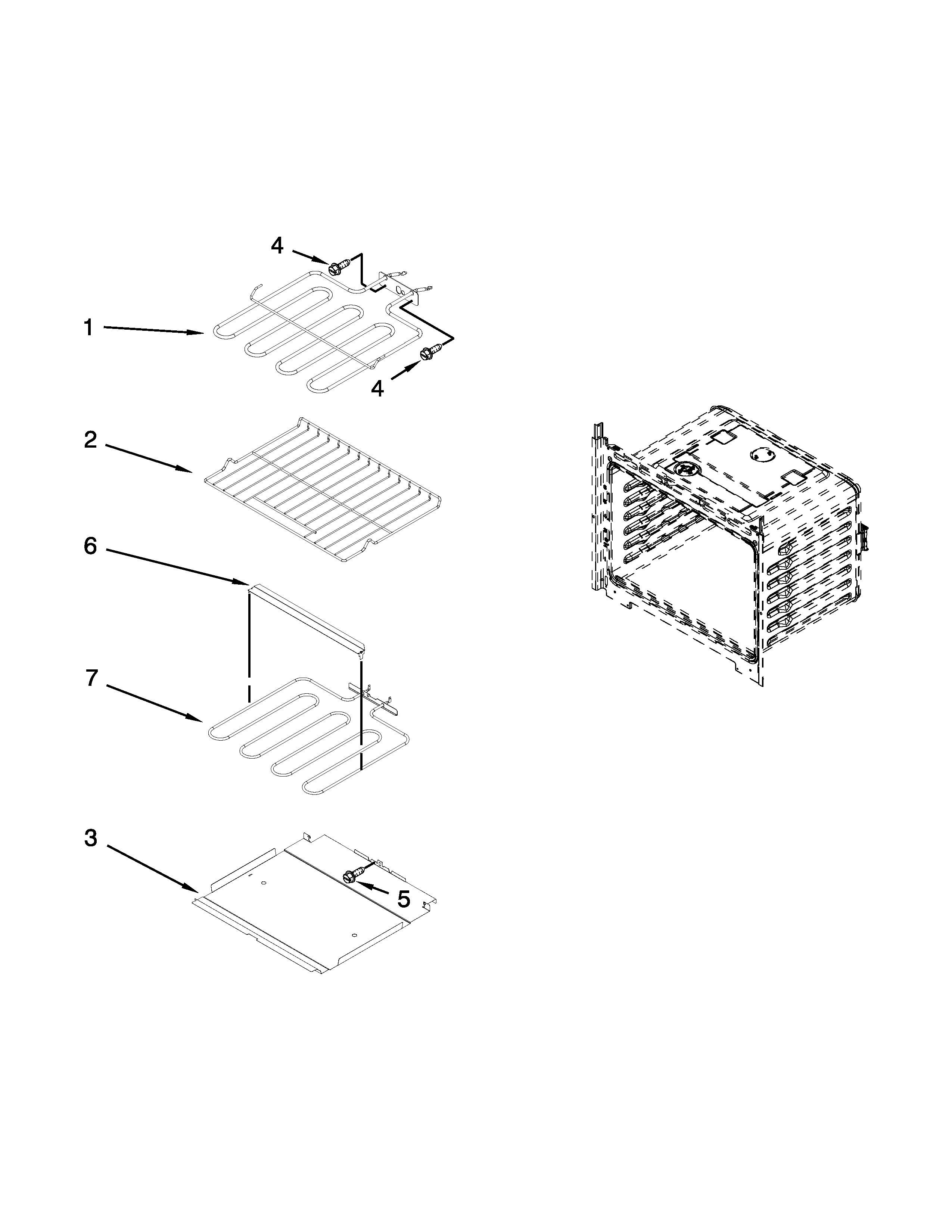 Ikea IBS350DS00 internal oven parts diagram