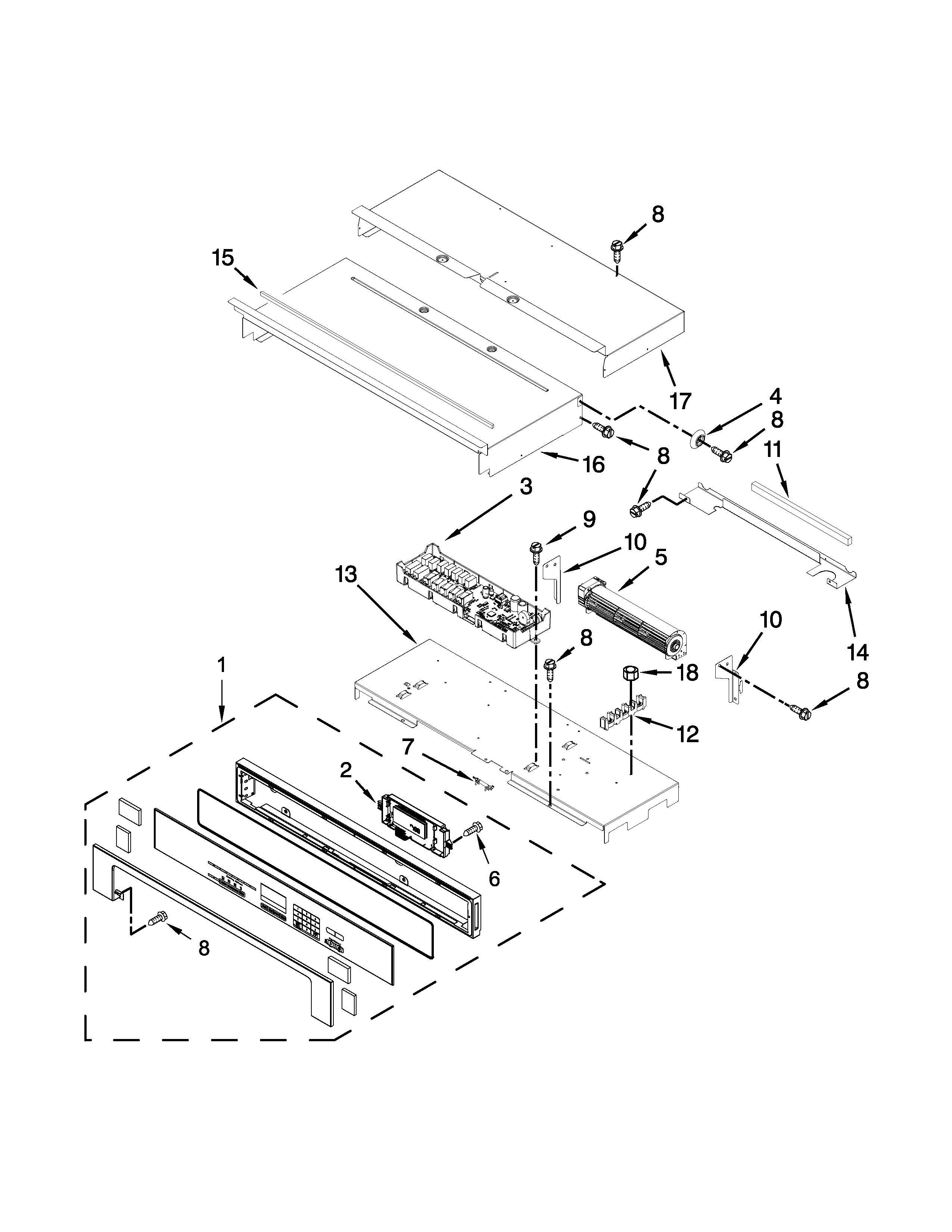 Ikea IBS350DS00 control panel parts diagram