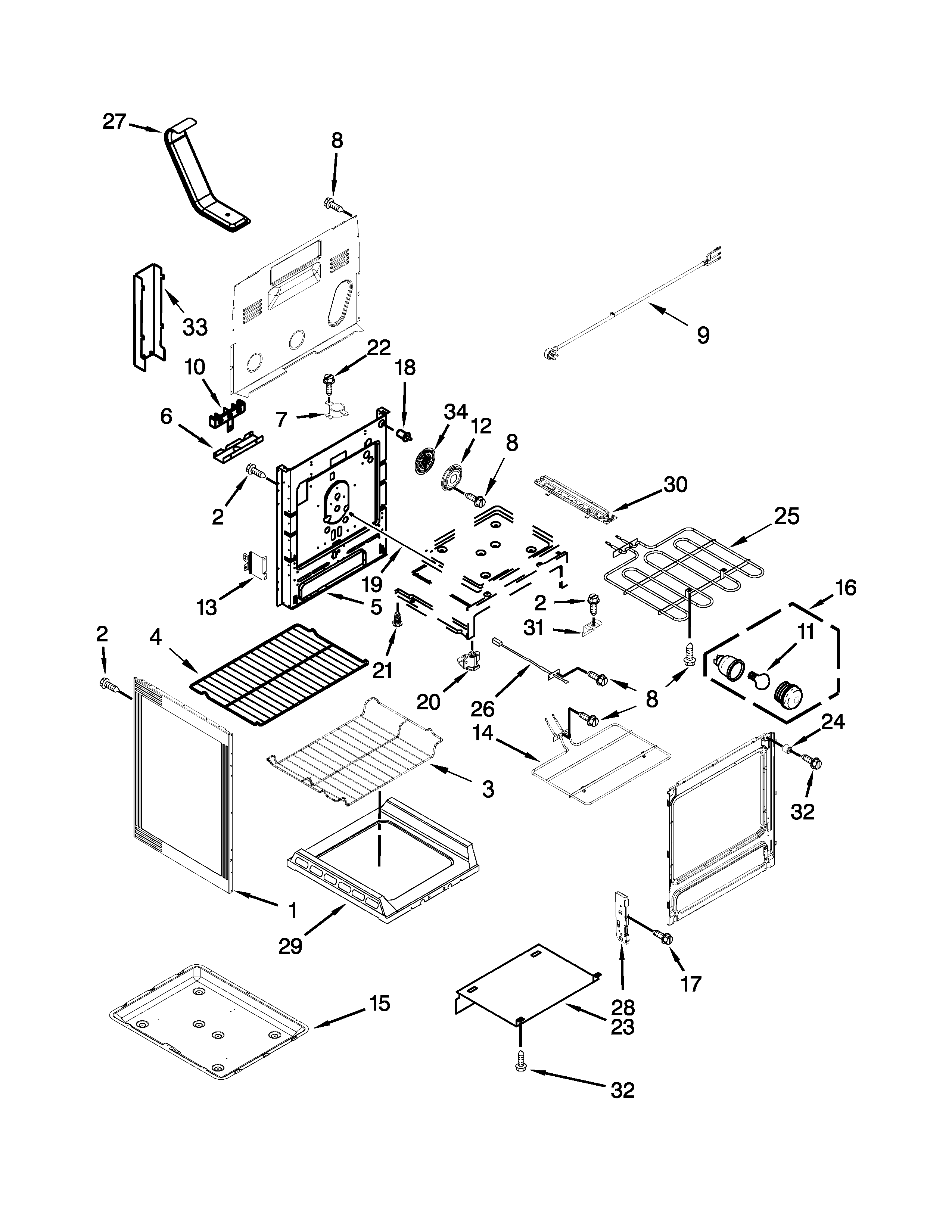 Maytag YMER8700DB1 chassis parts diagram