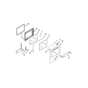 Maytag YMER8700DB1 door parts diagram
