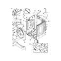 Whirlpool CGD9050AW0 cabinet parts diagram