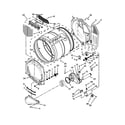 Whirlpool CGD9050AW0 bulkhead parts diagram