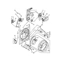 Whirlpool 7EWED1705YM2 bulkhead parts diagram