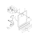 Jenn-Air JDB9600CWS0 inner door and latch parts diagram