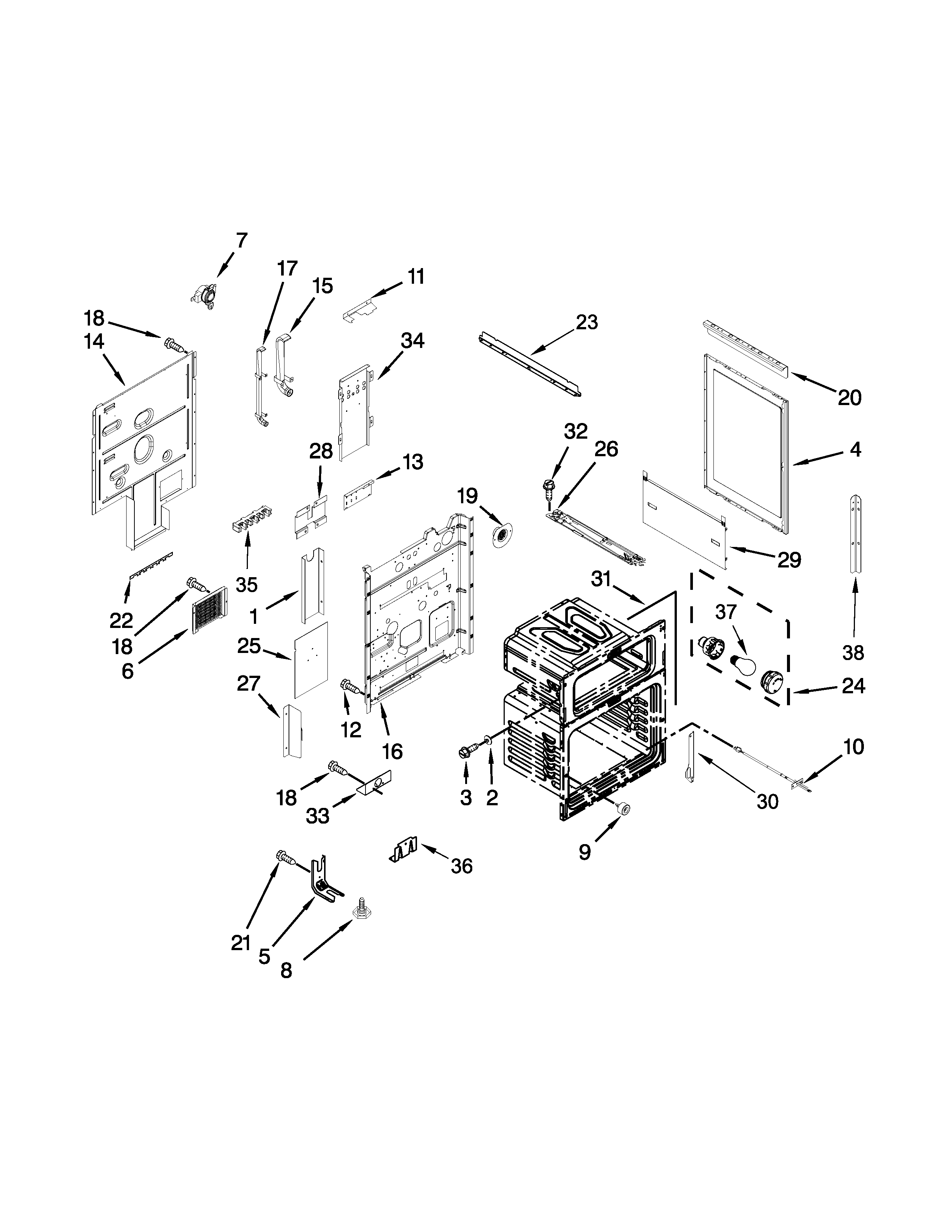 Ikea YIES900DS00 chassis parts diagram