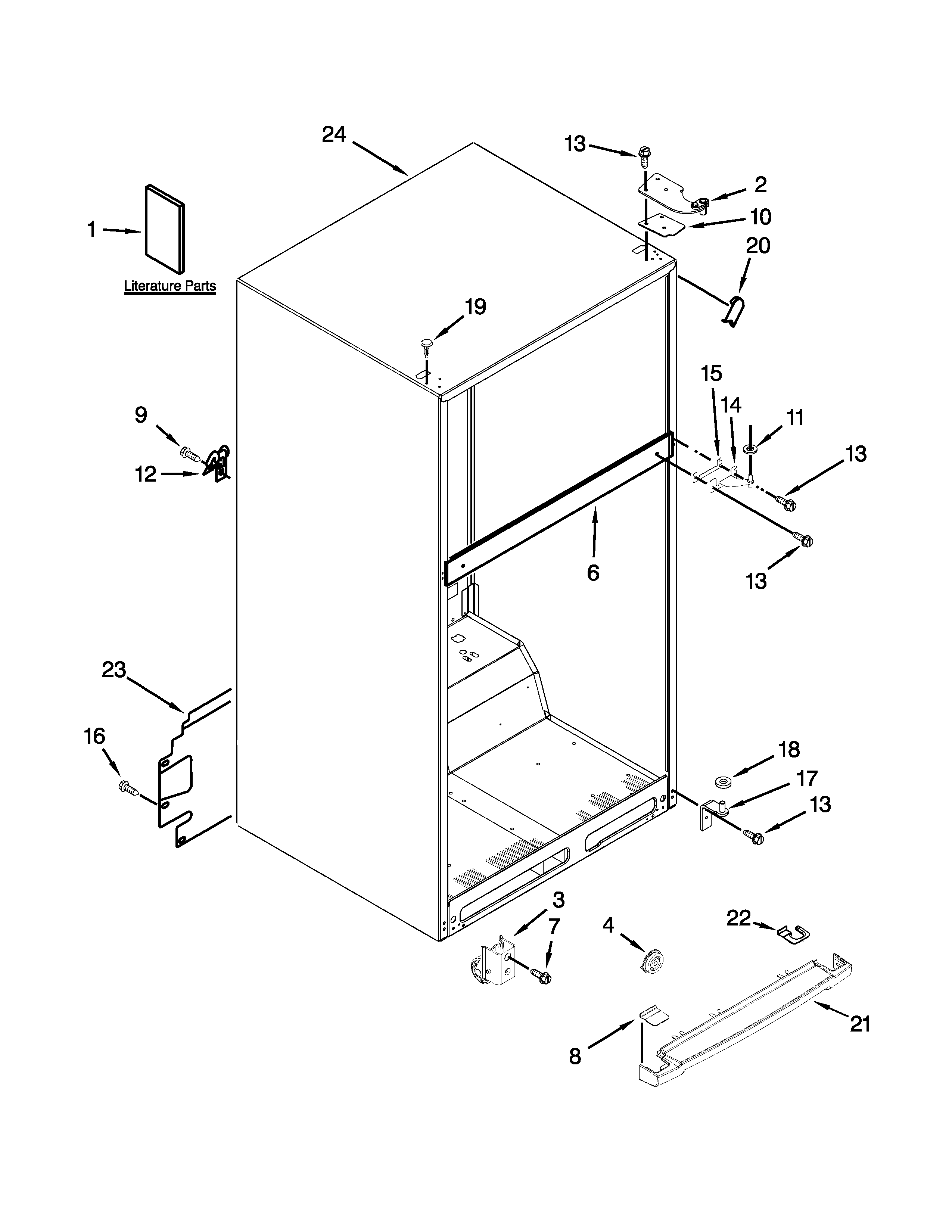 Maytag M9RXDGFYW11 cabinet parts diagram