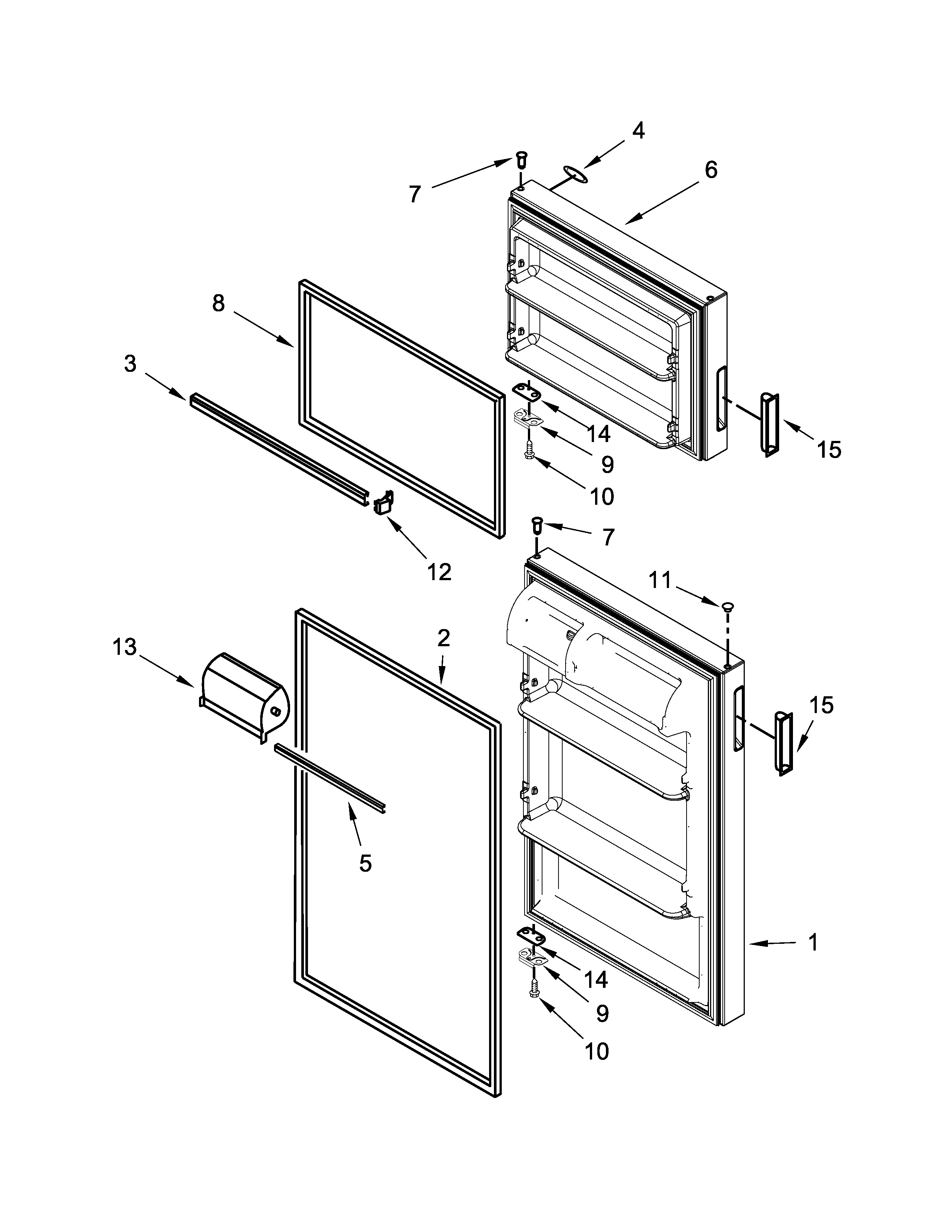 Kirkland ST14CKXDQ00 door parts diagram