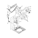 Admiral 4KATW4930DW0 controls and water inlet parts diagram