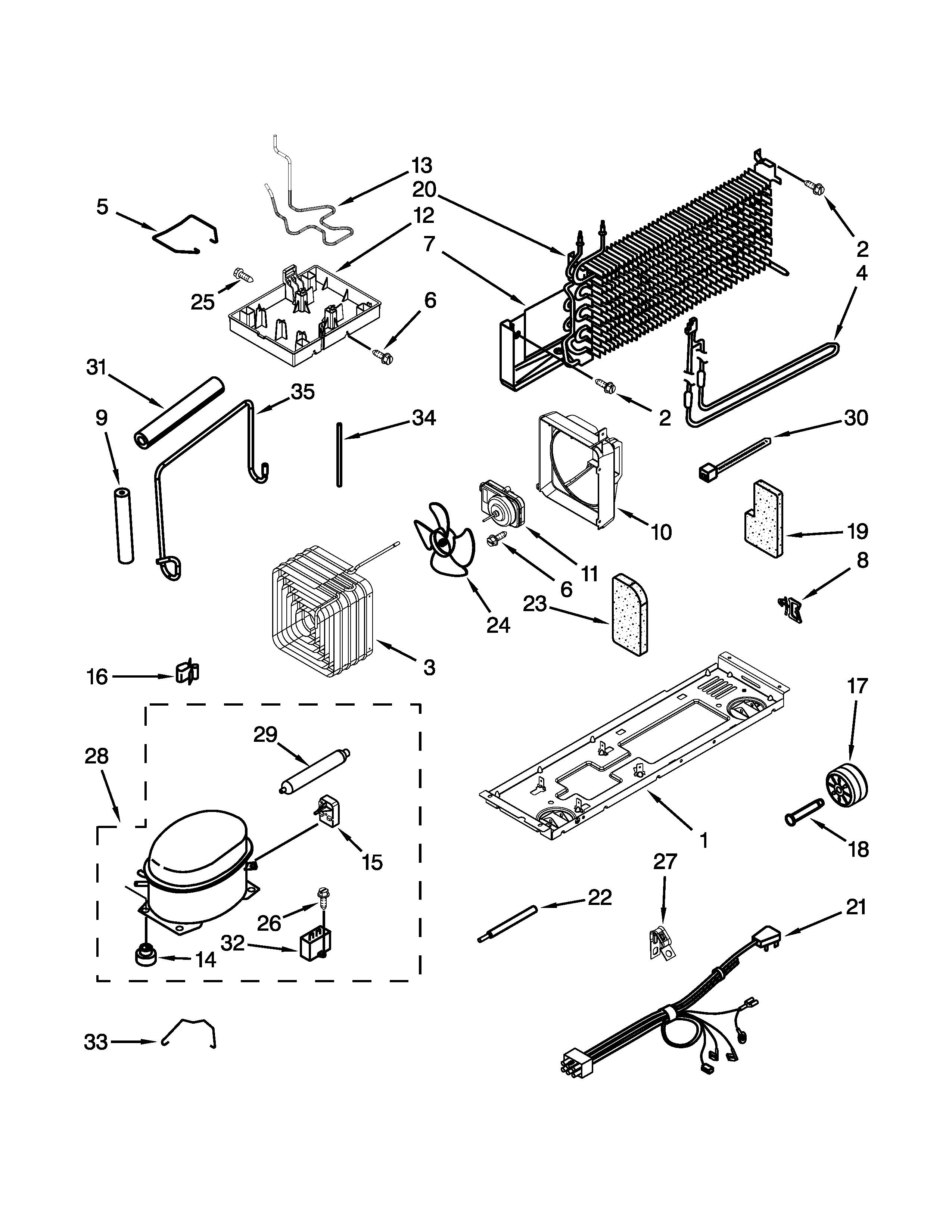 Ikea IK8RXDGMXW01 unit parts diagram