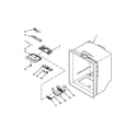 Whirlpool WRB329LFBM00 refrigerator liner parts diagram