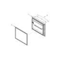 Whirlpool WRB329LFBM00 freezer door parts diagram
