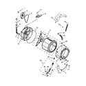 Whirlpool WFW8300SW00 tub and basket parts diagram