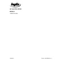 Inglis YIED4671DQ0 cover sheet diagram