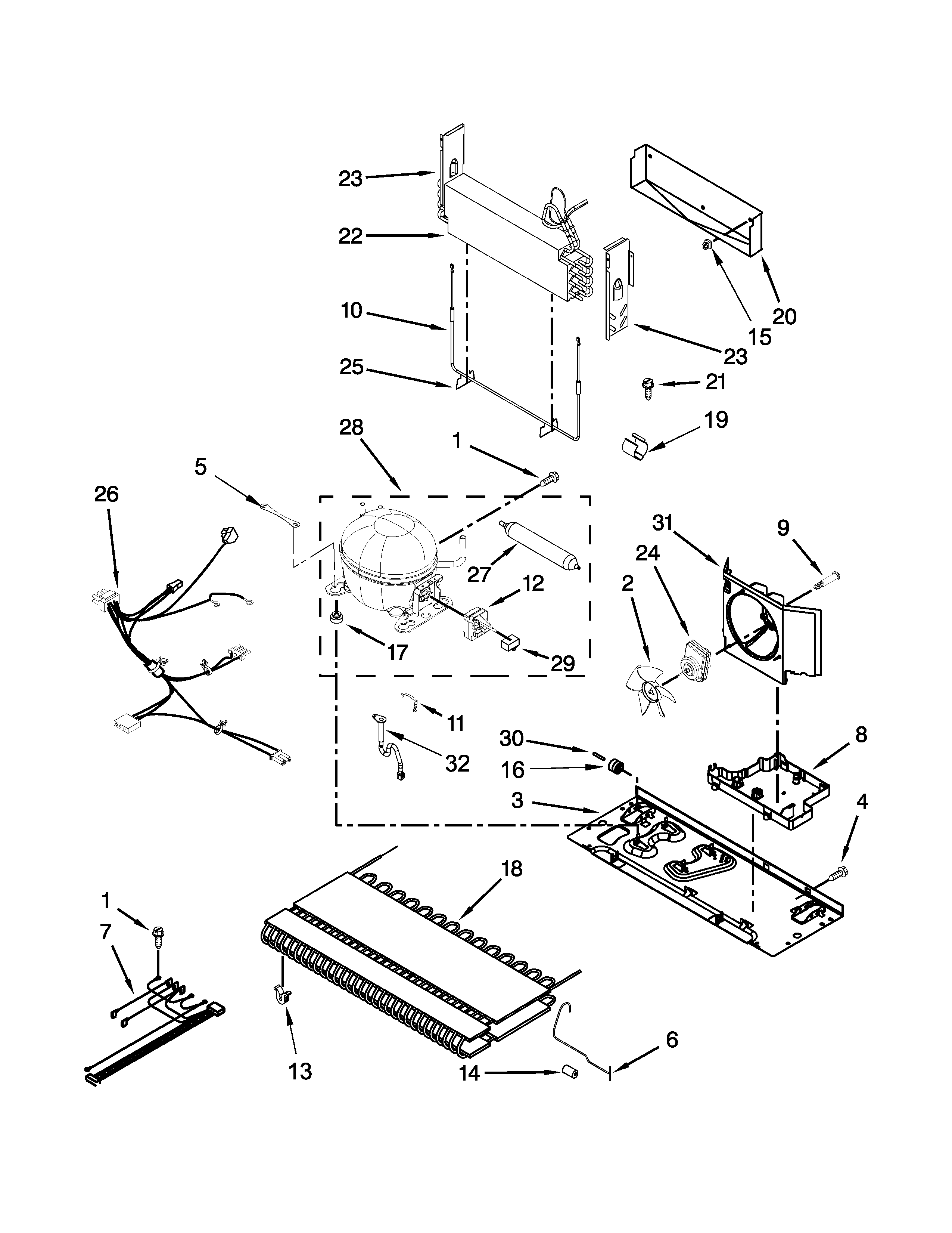 Maytag MBF2258XEW6 unit parts diagram