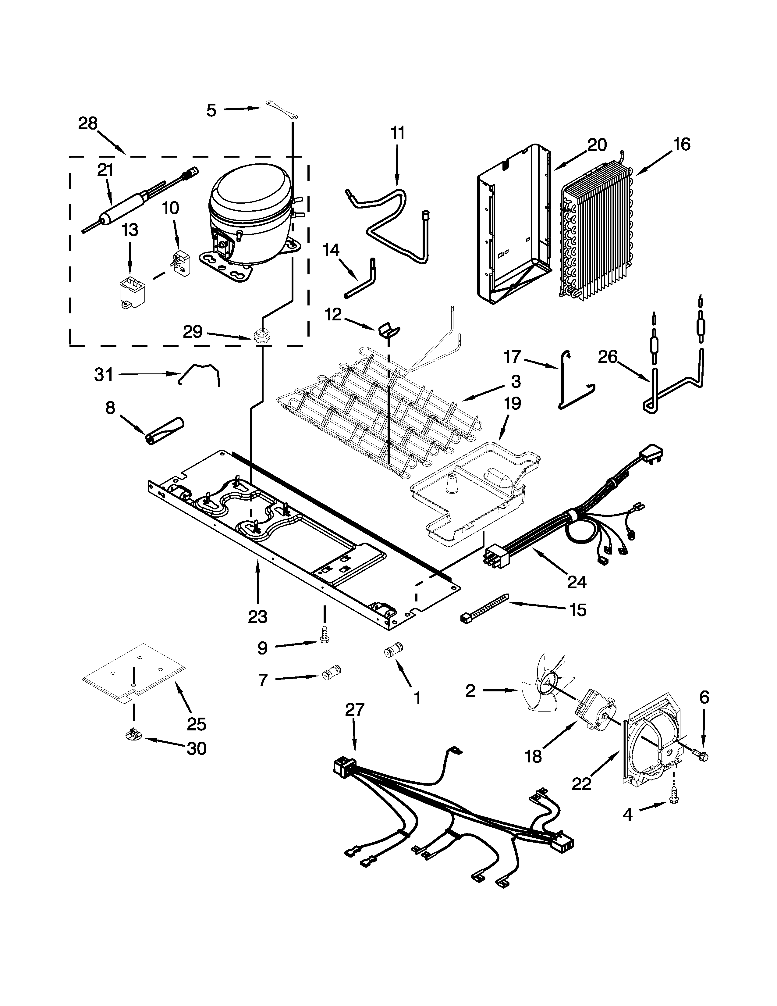 Ikea ISC21CNEDS00 unit parts diagram
