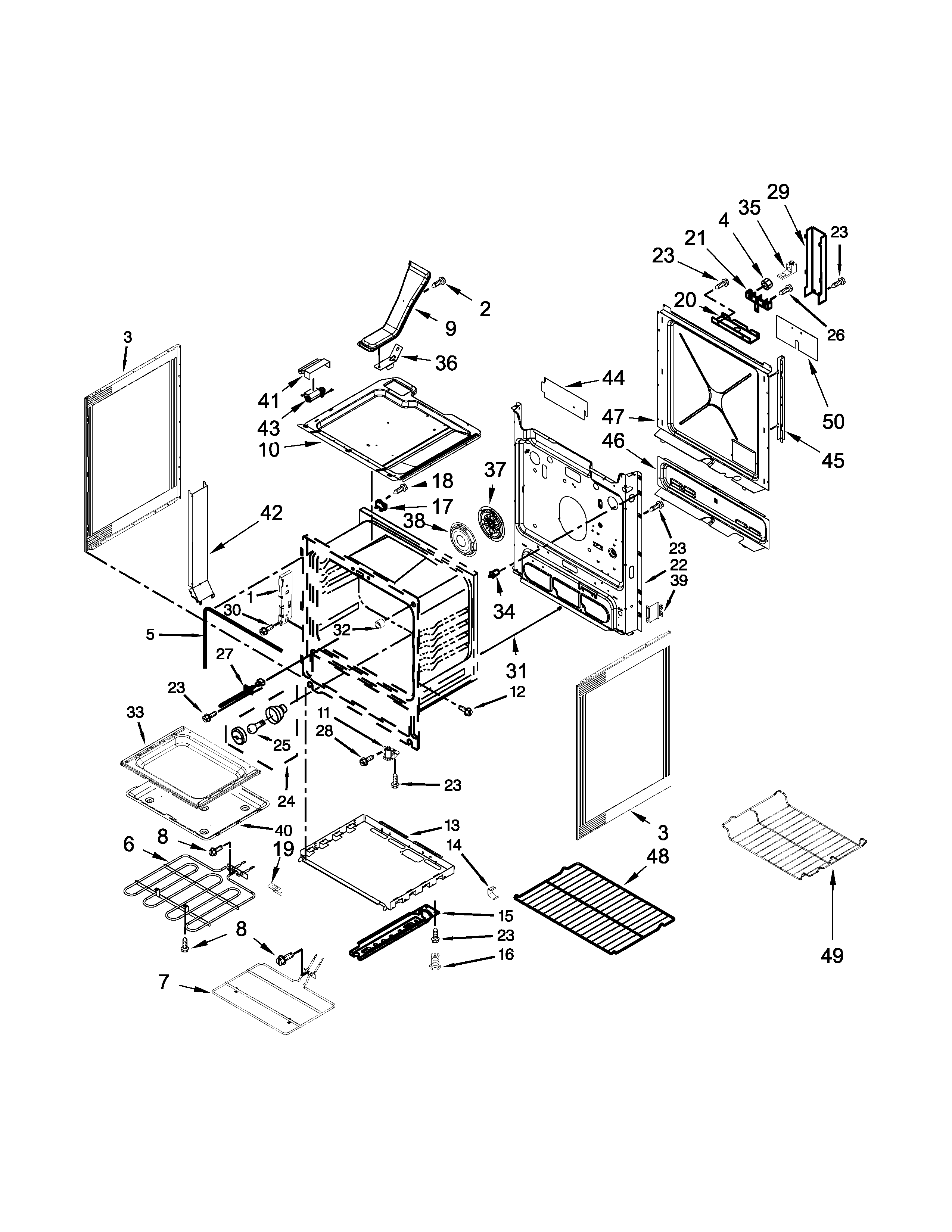 Maytag MES8880DE0 chassis parts diagram