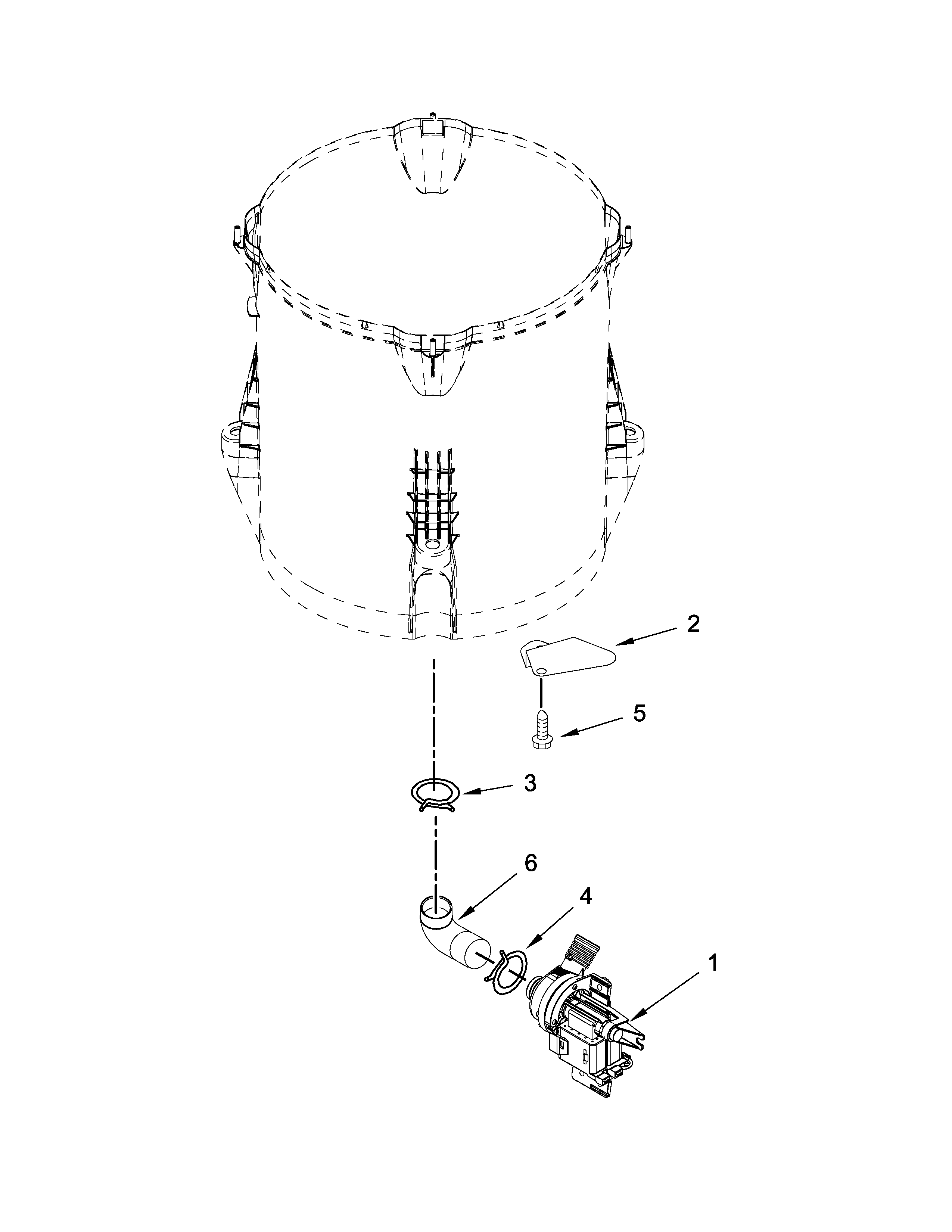 Whirlpool WTW7040DW0 pump parts diagram