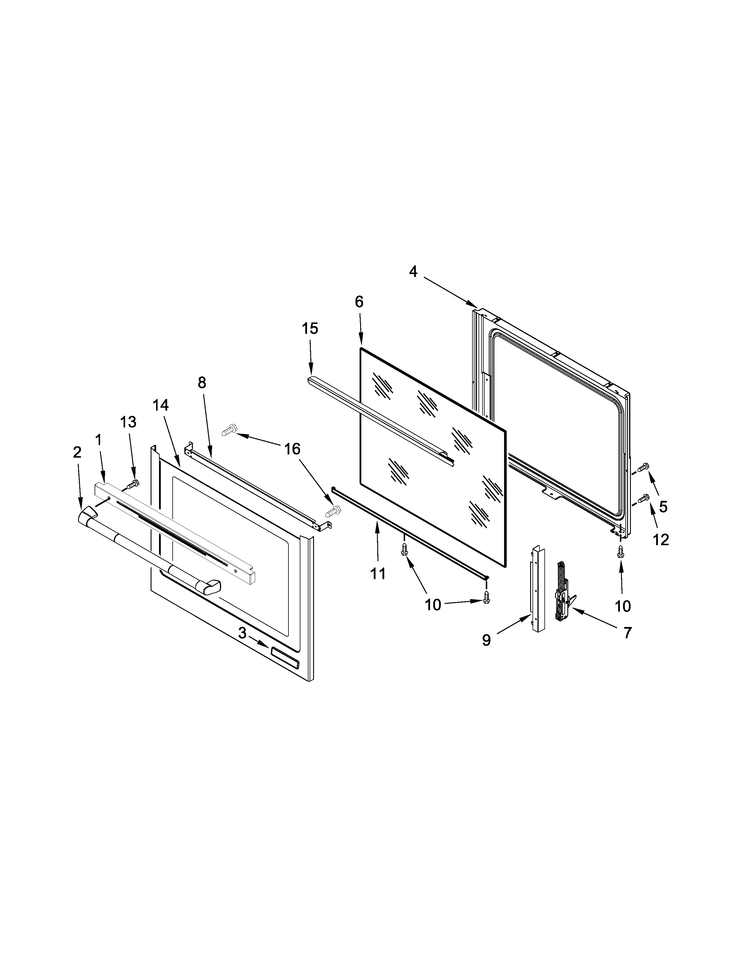 Jenn-Air JIS1450CDP0 door parts diagram