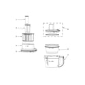 KitchenAid KFP1466QG0 bowl and lid parts diagram